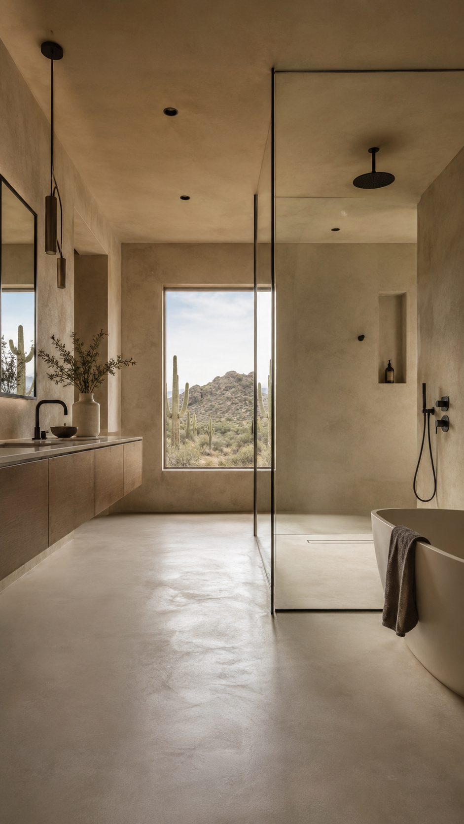 Microcement bathroom