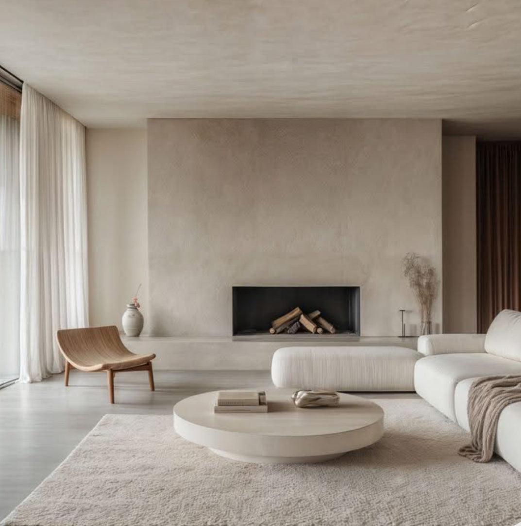 Microcement Fireplace
