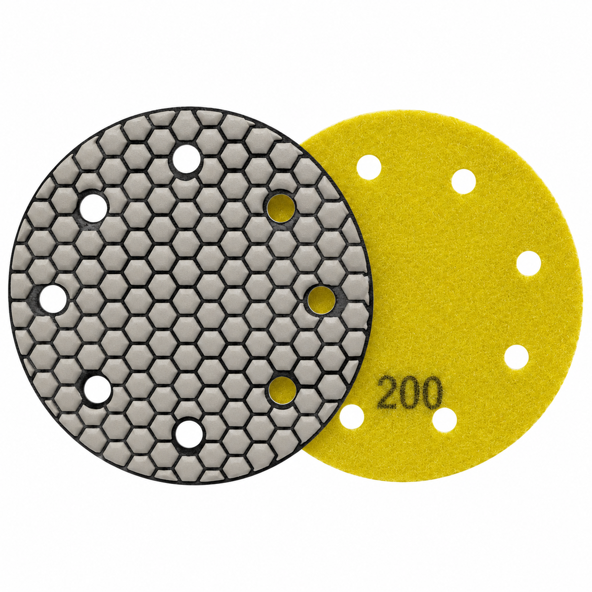 5 inch Festool-compatible diamond polishing pad 200 grit