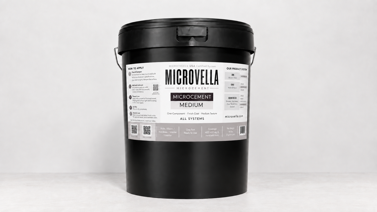 Microvella Microcement Medium pail